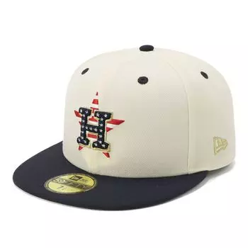 New Era New Era Cap 59FIFTY Американский флаг ONSPOTZ Специальный заказ HOU Chrome 7 59Fifty Четвертое июля Mlb Хьюстон Астрос 3/8