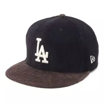 New Era New Era Cap 59FIFTY MLB ONSPOTZ Special Order LA Brown 7 5950 CORDUROY LOSDOD BLK DBRN Black/Dark 1/4