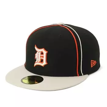 New Era New Era Cap 59FIFTY MLB 2 Tone DET 7 5950 MLB SOUTACHE DETTIG BLK CHR 14388852 NER36C6811 Черный/камень 3/8