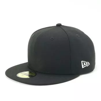 New Era New Era Cap 59FIFTY Plain Basic 7 5950 BASIC BLK SWHI 25J Black/White