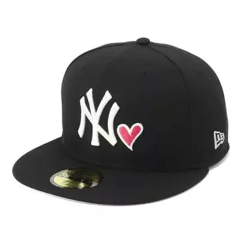 New Era New Era Cap MLB 59FIFTY ONSPOTZ Special Order NY Black 7 59Fifty With Heart MLB New York Yankees 1/2