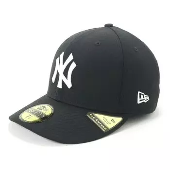 New Era New Era Cap MLB Precurved 59FIFTY Hat NY 7 PC5950 NEYYAN BLK SWHI 25J Black/White 1/8