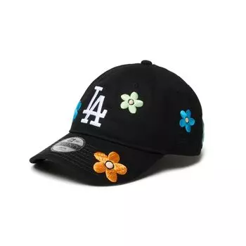 New Era New Era Детская кепка MLB Flower LA черная YOUTH YTH 920 MLB FLOWER EMB LOSDOD BLK 52-56 см
