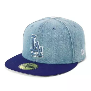 New Era New Era Кепка 59FIFTY MLB Деним 2 тона LA Вымытый деним 7 5950 ДЕНИМ 2 ТОНА LOSDOD WDNM NVY 14388868 NER36C4039 5/8