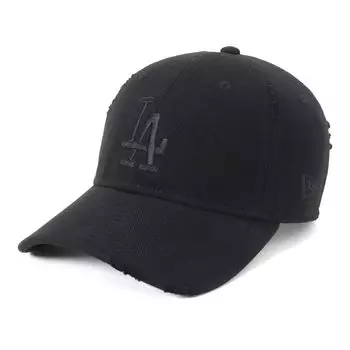 New Era New Era Кепка 9TWENTY MLB Damaged Denim LA Black 920 MLB DAMAGED LOSDOD BLK 14388779 NER36C0117 M/L