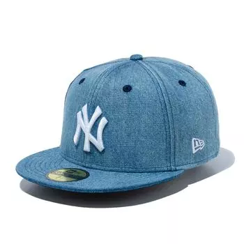 New Era New Era Кепка MLB New York Yankees NY стираный деним 7 5950 NEYYAN WASDEN WHI 25J 1/4