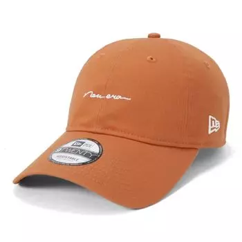 New Era New Era Кепка Простой рукописный логотип ONSPOTZ Индивидуальный заказ Оранжевый 9Twenty Длинный козырек Рукописный логотип L/XL Нестираемый оранжевый