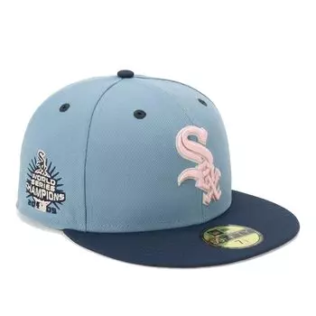 New Era newera cap 59FIFTY 70922839 NER36C7838 MLB Chicago White Sox CWS Faded Blue Blue SIDE PATCH UNDER VISOR SNEAKERS ONSPOTZ Custom Made Hat Gokyu