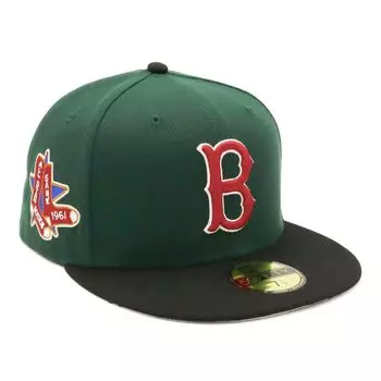 New Era newera кепка 59FIFTY 70823746 NER35C8947 MLB Boston Red Sox BOS темно-зеленая зеленая боковая нашивка под козырьком ONSPOTZ изготовленная на заказ кепка Gokyu Fifty 5950