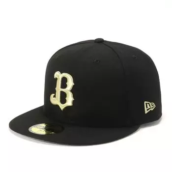 New Era Orix Buffaloes 2 7 NPB Black Japanese Professional Baseball Cap Cap, 1/4 inch, 5950, ORIBUF, Gold, 25J,