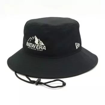 New Era Outdoor Adventure UV Embroidery Size OD ADV LT DWR POLY BLK Hat, Thread, Black, S/M,