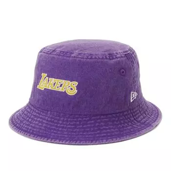 New Era Панама NBA в винтажном стиле LAL Размер NBA Acid Loslak NER36C8929 Шляпа, Фиолетовая, S/M, BUCKET01, Стирать, Фиолетовый, 14388510,