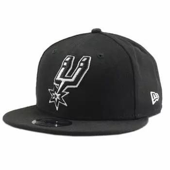 New Era San Antonio Spurs Scripted Turn 9FIFTY Регулируемая Snapback Бесплатная кепка/шляпа (черный) - чёрный