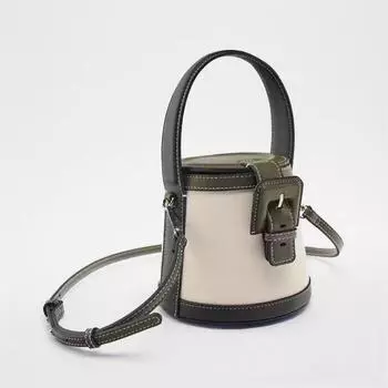 Новые модные сумки-ведра, сумки через плечо, кожаные панели из искусственной кожи, ручные сумки для отдыха, универсальные сумки через плечо большой вместимости для поездок на работу