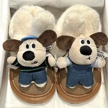 New Fashion Cartoon Women s Slippers Big Size 41 Warm Plush Winter Slippers Women Comfort Soft Indoor Slippers Pantuflas Mujer 36-37