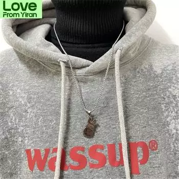 New Fashion Couple Lovely Rabbit Love Pendant Necklace Ins Valentine S Day Stainless Steel Couple Necklace Jewelry