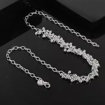 New Fashion Creative Grape Necklace, European and American Popular Jewelry, Simple Spherical Pendant Chain