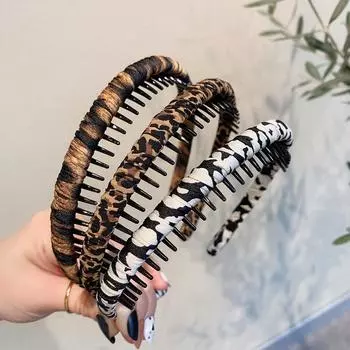 Новые модные повязки на голову, противоскользящие обручи для волос с зубцами, резинки для волос, повязки на голову для женщин и девочек, аксессуары для волос