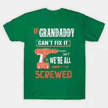 New Fashion Men T Shirt Grandaddy Print Short Sleeve Tops Tees Casual S зелёный