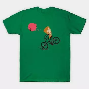 Новая модная мужская футболка с принтом мороженого и короткими рукавами, повседневные футболки S зелёный