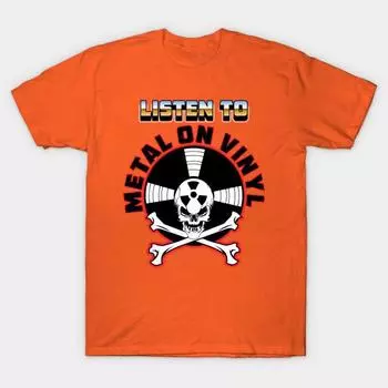 New Fashion Men T Shirt Metal On Vinyl Print Short Sleeve Tops Tees Casual S оранжевый