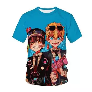 New Fashion Men/Women T Shirt 3D Printed Anime Pattern T-shirt Street Style Unisex Novelty Fashion Cartoons Top Kids 100-6XL XL