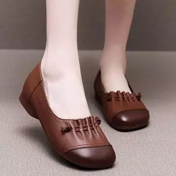 New Fashion Outdoor Casual Women s Shoes Summer and Autumn High Quality Solid Color Sexy Slip-on Low-top Shoes Designer Shoes 35 чёрный
