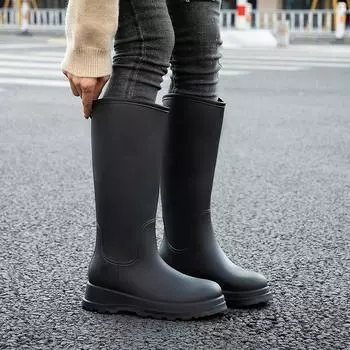 Новые модные простые универсальные женские резиновые сапоги 35