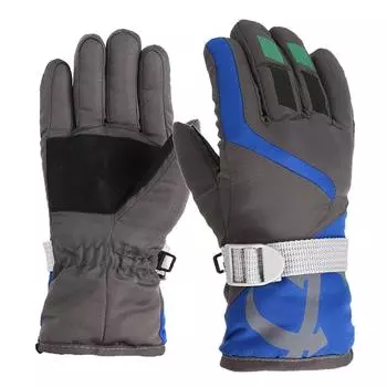 New Fashion Windproof Children Ski Gloves Waterproof Thicken Warm Kid Gloves Non-slip Mitten Mountaineering