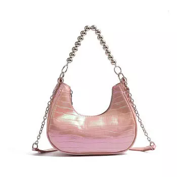 Новая Мода Женские Сумки Ручная Сумка Сумка Через Плечо Европейско-Американский Пакет Новолуние Флэш Тренд Досуг Универсальная Подмышечная Сумка