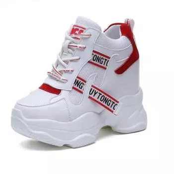 New Fashion Women s Shoes High-top Sneakers Women s Platform Ankle Boots 37 красный