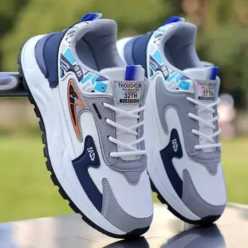 New fashionable and versatile trendy shoes pattern machine stitching light men s athleisure shoes comfortable travel shoes sneakers 39