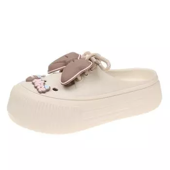 New female cartoon cute summer outdoor slippers non-slip platform sandals Beach shoes Girls bathroom women s shoes plus size 42 35-36