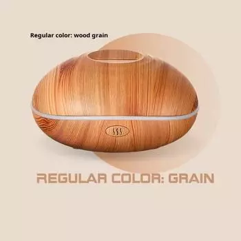 NEW Flame wood grain aromatherapy machine, air ultrasonic mist machine, mist aromatherapy machine, desktop silent humidifier LED