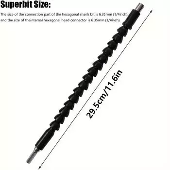 New flexible Hex Shaft Drill Bits Extension Bit Holder with Magnetic Connect Drive Shaft Electric Drill Power Tool Accessories синий