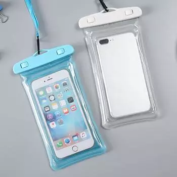 New Floating Airbag Waterproof Swim Bag Phone Case Cover Swimming Bags Case & Strap