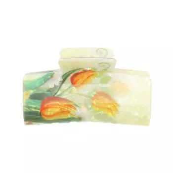 New Flower Glossy Hair Clips Hairpin Fashion Hair Accessories Solid Color Hair Claw For Women Girl