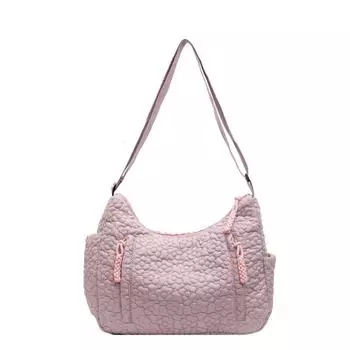 New flower straw dumpling bag, light and versatile large capacity. белый