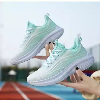 New fly-woven women s sneakers, mesh breathable and comfortable women s shoes, trendy versatile women s shoes 36