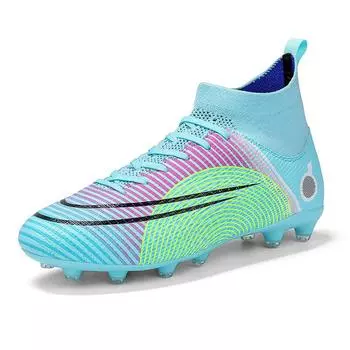 New football shoes 2025 popular high-top long nails broken nails football soccer shoes non-slip training shoes 32