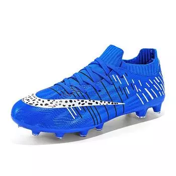New football shoes long broken nails men s and women s large size medium top shoes outdoor comfortable breathable non-slip fashion student trai 38