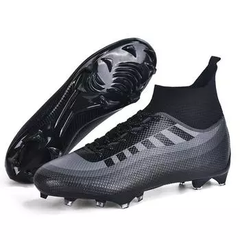 New football shoes men s and women s adult high-top spikes AG youth broken nails TF competition training shoes 35