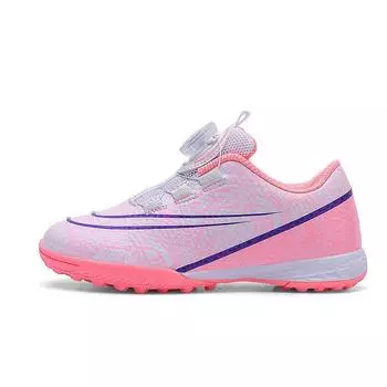 New football shoes rotating button free lace-up children s student training shoes broken nails boys shoes girls sneakers 30