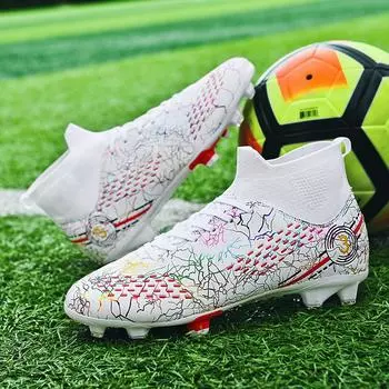 New football shoes, shoes, boys and girls, primary and secondary school students competition training TF broken nails, children and adults 35