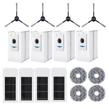 НОВЫЙ Для пылесоса Ecovacs Deebot X2S Боковая щетка Тряпка Фильтр-зажим Угольный пылесборник
