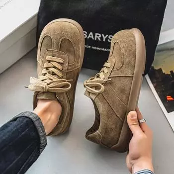 New Four Seasons Casual Big Head Board Shoes Sports Street Personality Trend Single Shoes Spring and Autumn Lace-up Student Trend Shoes Men 39