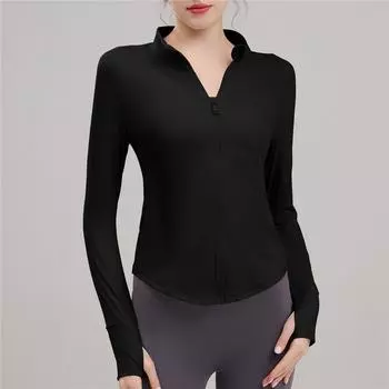 New Fully Zippered Gym Yoga Suit Top For Slimming And Slimming, Quick Drying Running And Cycling Sports Jacket For Women L