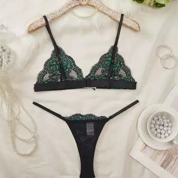 Новый забавный женский сексуальный забавный двухцветный кружевной комплект ночной сорочки на бретелях с V-образным вырезом и халтером S