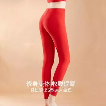 New German velvet bottoming shirt long johns thermal underwear set women s velvet thickened round neck casual bottoming shirt L (recommended 80-50kg)