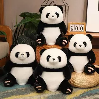 Новая кукла гигантская панда кукла милая милая кукла национальное сокровище плюшевая игрушка панда мягкая кукла 45cm 0.6kg